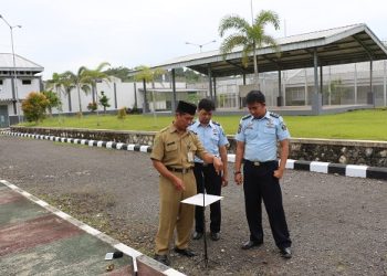 Pengukuran Arah Kiblat Masjid Lapas Nusakambangan