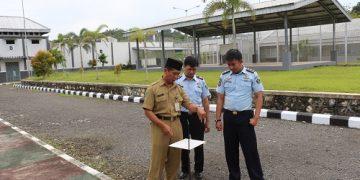 Pengukuran Arah Kiblat Masjid Lapas Nusakambangan