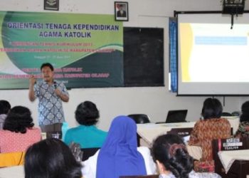 GURU AGAMA KATOLIK IKUTI ORIENTASI TENAGA KEPENDIDIKAN