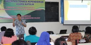 GURU AGAMA KATOLIK IKUTI ORIENTASI TENAGA KEPENDIDIKAN