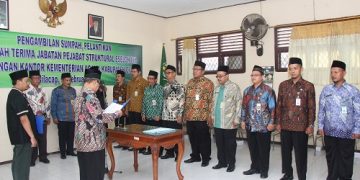 PELANTIKAN 9 KEPALA KUA, LIMA DARI LUAR CILACAP