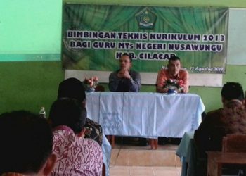 MTs Negeri Nusawungu Adakan Bintek Kurikulum 2013