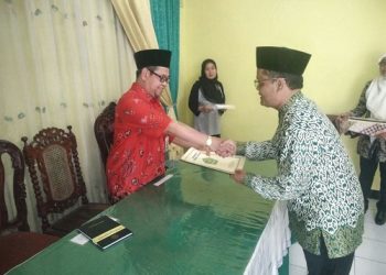 Muhlison Jabat Plt Kepala KUA Jeruklegi