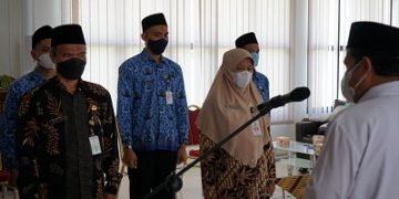 Pengambilan Sumpah dan Pelantikan Jabatan Kepala MIN Dan Pengangkatan Dalam Jabatan PNS di Lingkungan Kankemenag Cilacap