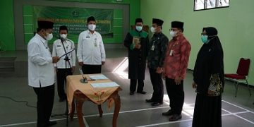Pelantikan dan pengambilan sumpah/ janji Jabatan PNS di Lingkungan Kantor Kementerian Agama Kabupaten Cilacap