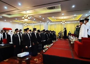 FKDT kecamatan se Kabupaten Dilantik, Kepala Kemenag minta FKDT Perkuat Soliditas Organisasi