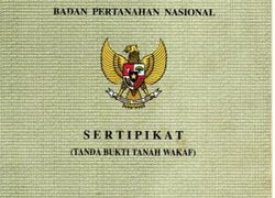 Sertifikat Wakaf Untuk Tanah Wakaf Yang Sudah Bersertifikat
