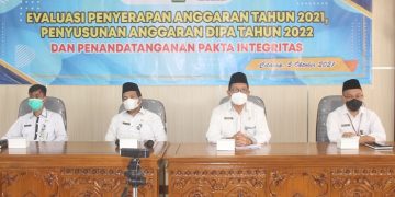 Rapat evaluasi Anggaran Triwulan III tahun 2021, Realisasi Serapan Capai 75 persen lebih