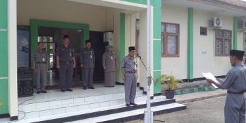 Plt Kakankemenag Kab Cilacap, Imam Tobroni Mengikuti Apel Pertama