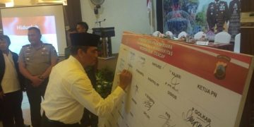 Sambut Natal dan Tahun Baru, Kakankemenag Teken Jaga Kondusifitas Cilacap