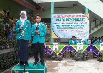 MTsN 1 Cilacap Menggelar Pesta Demokrasi