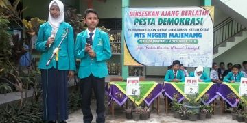 MTsN 1 Cilacap Menggelar Pesta Demokrasi