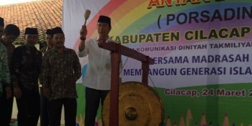 600 Santri Madin Ikuti PORSADIN Tingkat Kabupaten Cilacap