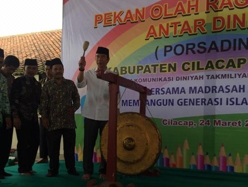 600 Santri Madin Ikuti PORSADIN Tingkat Kabupaten Cilacap