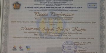 MAN 3 Cilacap Mendapat Dua Award Dari KPPN