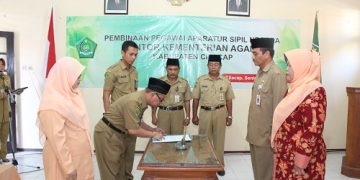 Kemenag Cilacap Menggelar Lepas Sambut Kepala Kantor