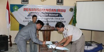 Percepat Pensertifikatan Tanah Wakaf, Kemenag Cilacap MoU Dengan BPN