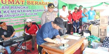 BINA DAN JAGA KERUKUNAN UMAT BERAGAMA, KEMENAG CILACAP TEKEN MoU DENGAN POLRES