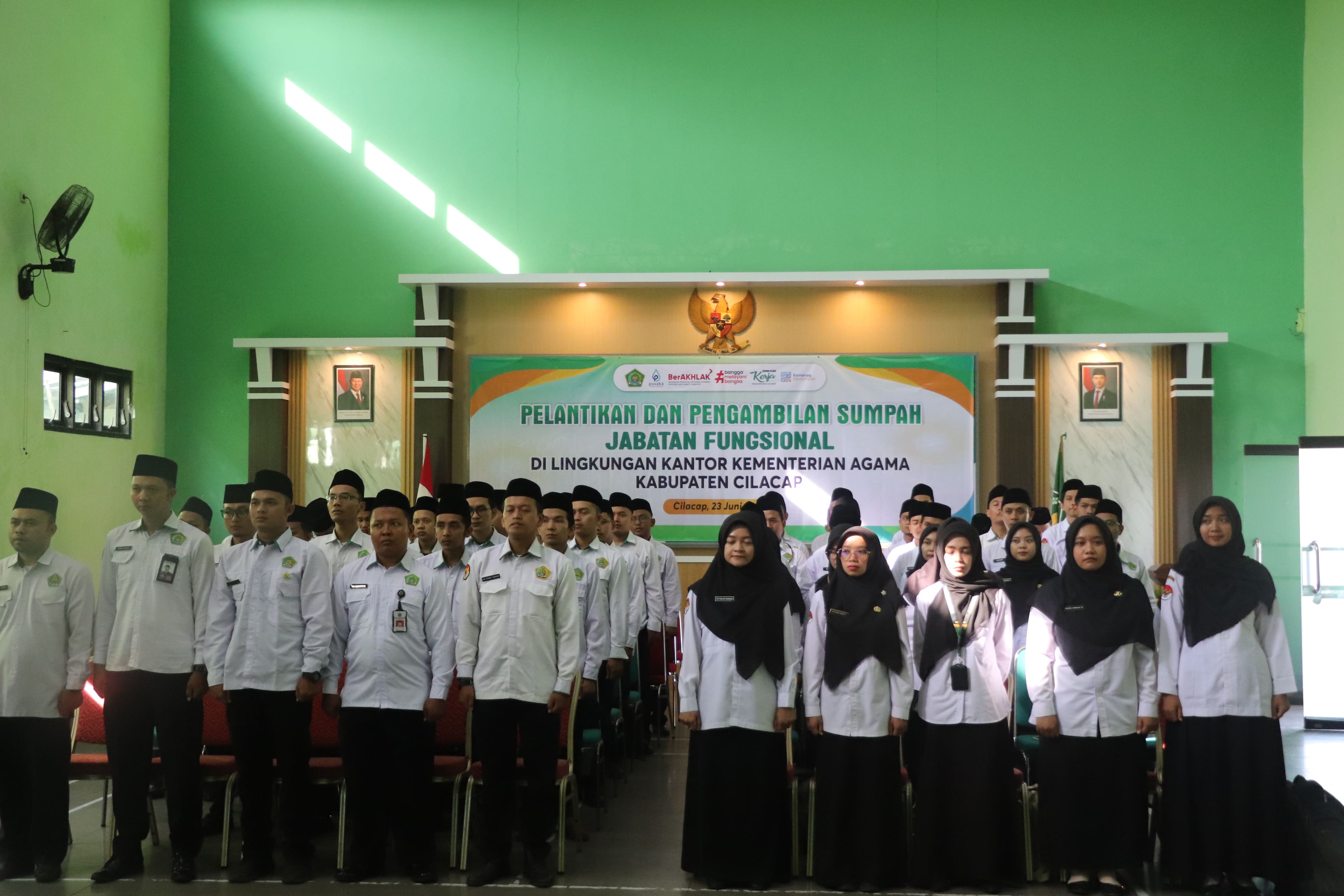 71 ASN Kemenag Cilacap Dilantik Dalam Jabatan Fungsional