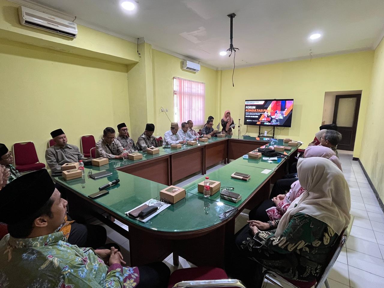 Untuk Tingkatkan Kualitas Layanan, Kemenag Cilacap Gelar Forum Konsultasi Publik